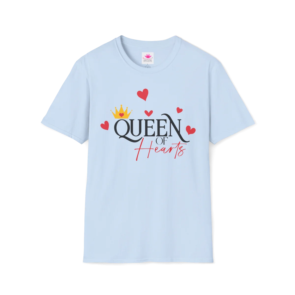 Queen of Hearts T-Shirt – Crown & Hearts Graphic Cotton Tee - Image 9 | Lily's Pad Studio