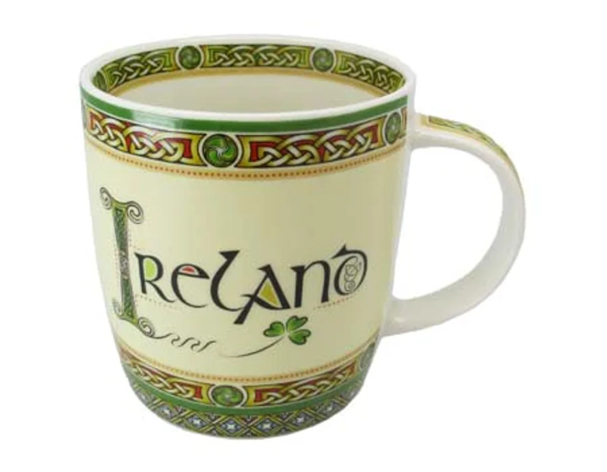 Ireland Bone China Mug – Classic Irish Heritage Drinkware - Image 2 | Lily's Pad Studio