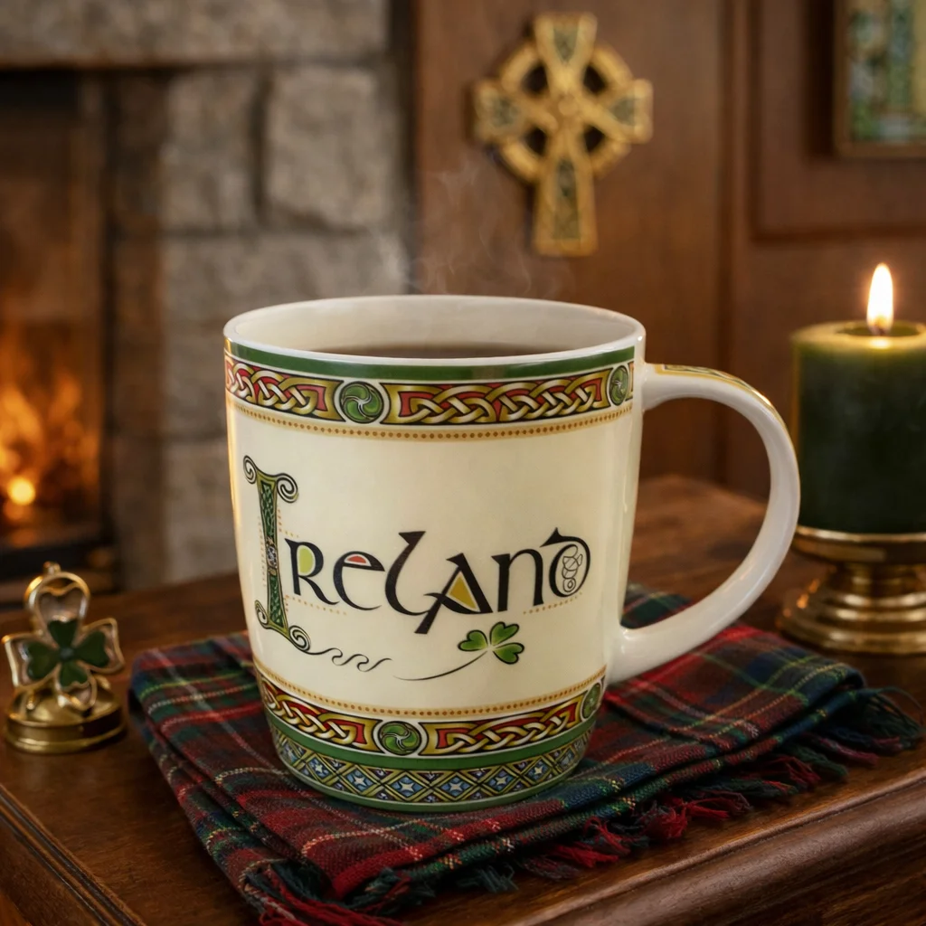 Ireland Bone China Mug – Classic Irish Heritage Drinkware - Irish Ceramics | Lily's Pad Studio