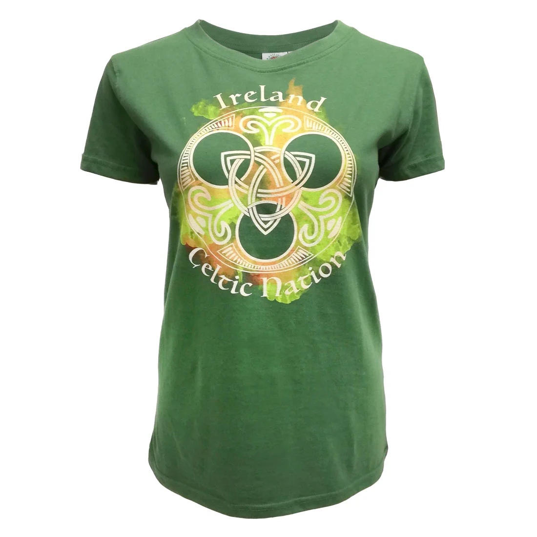 Sage Green Celtic Nation Ladies T-Shirt - Image 2 | Lily's Pad Studio