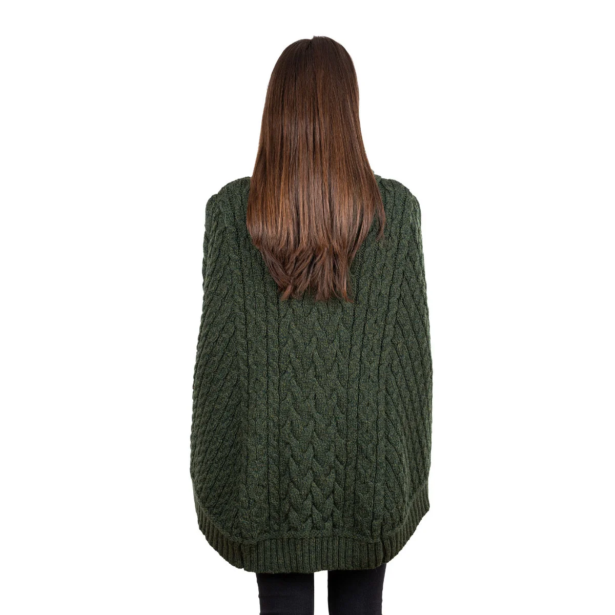 SAOL Women’s Cowl Neck Button Poncho – 100% Pure Merino Wool - Image 18 | Lily's Pad Studio
