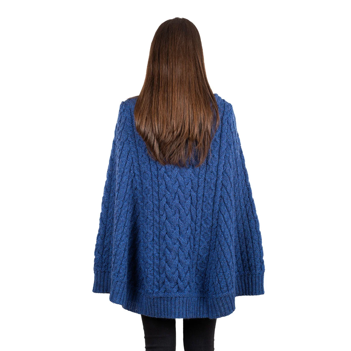SAOL Women’s Cowl Neck Button Poncho – 100% Pure Merino Wool - Image 21 | Lily's Pad Studio