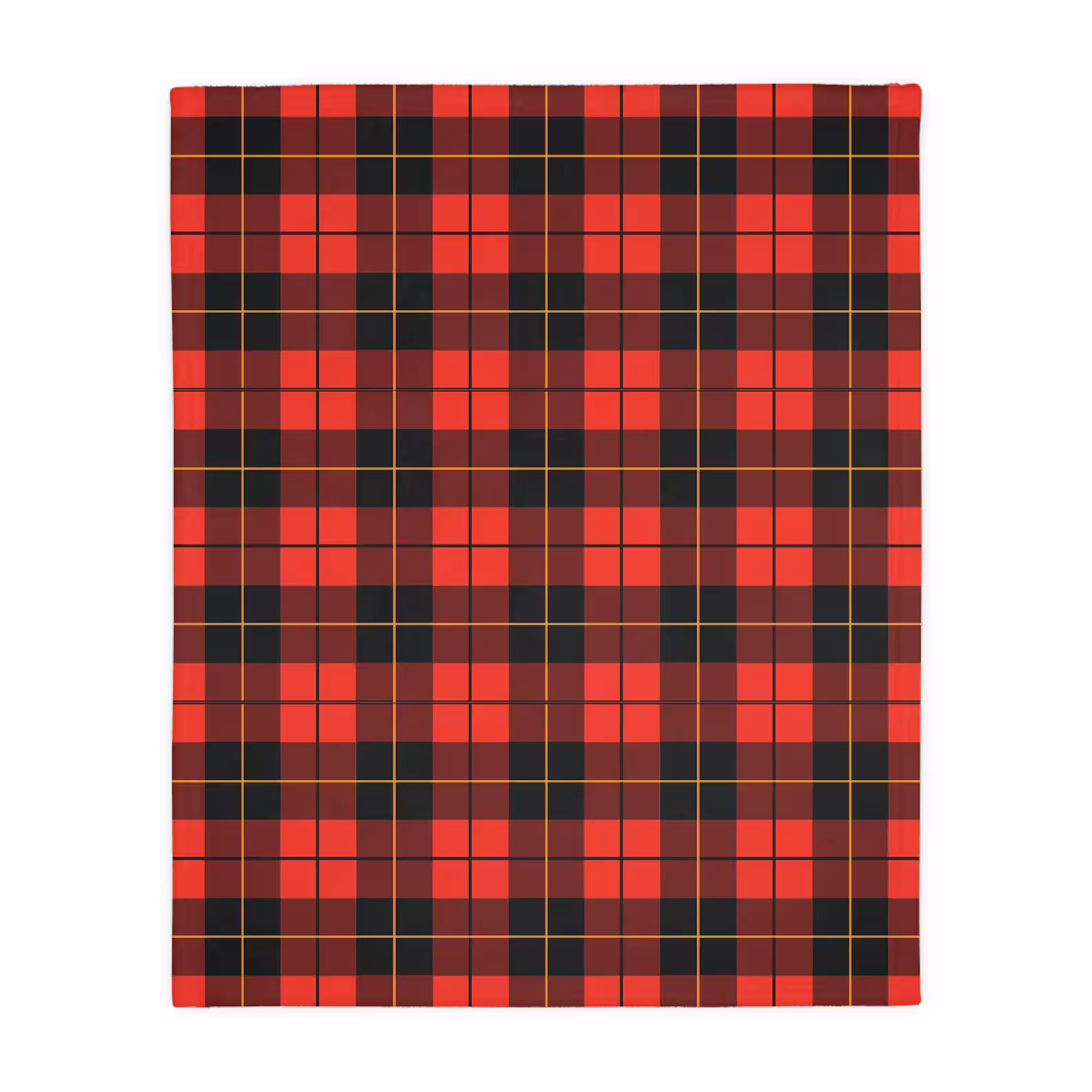 Scottish Clan Tartan Velveteen Throw Blanket – Soft Plaid Heritage Couch, Bed Blanket