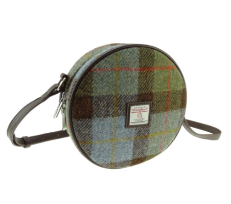 Scottish Harris Tweed Bannock Round Shoulder Bag – Authentic Wool Tartan Crossbody Purse - Image 8 | Lily's Pad Studio