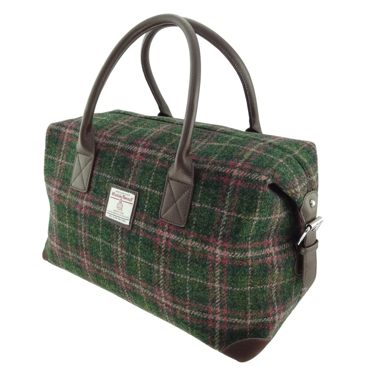 Scottish Harris Tweed Tartan Overnight Bag