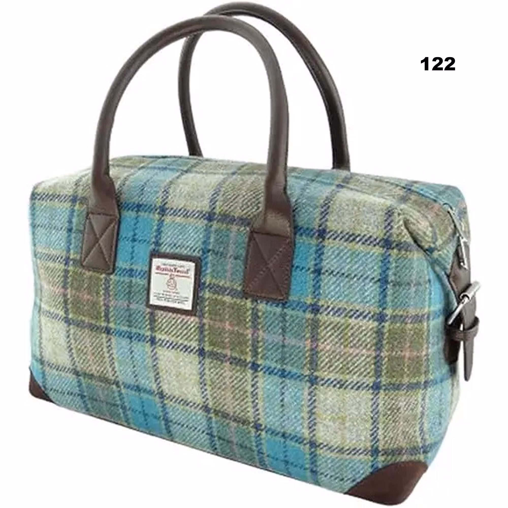 Scottish Harris Tweed Tartan Overnight Bag