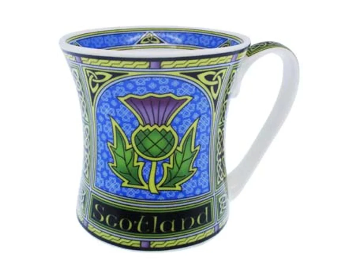 Scottish Thistle Ceramic Mug – Classic Heritage Design - Image 3 | Lily's Pad Studio