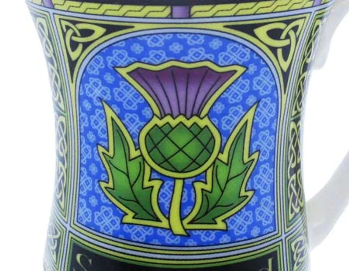 Scottish Thistle Ceramic Mug – Classic Heritage Design - Image 4 | Lily's Pad Studio