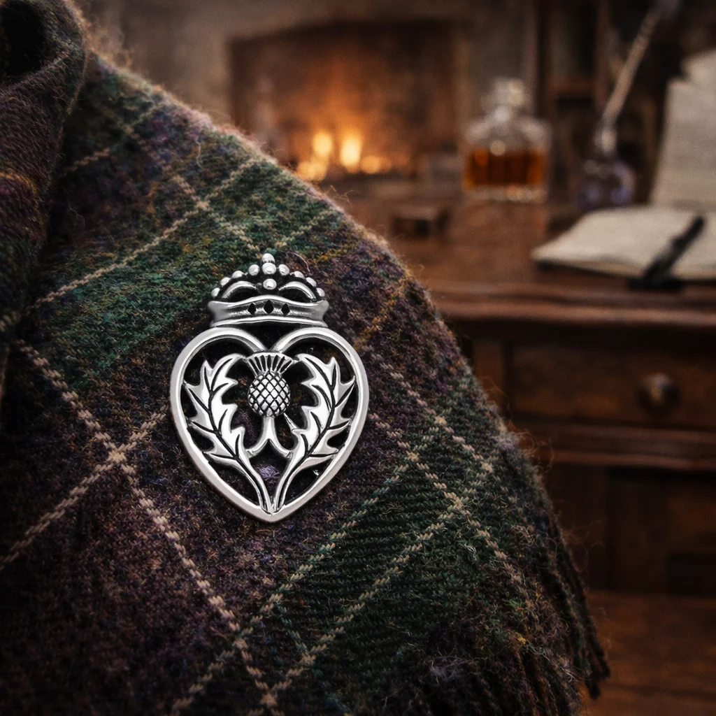 Scottish Thistle Sterling Silver Brooch Pin | Lily's Pad Studio