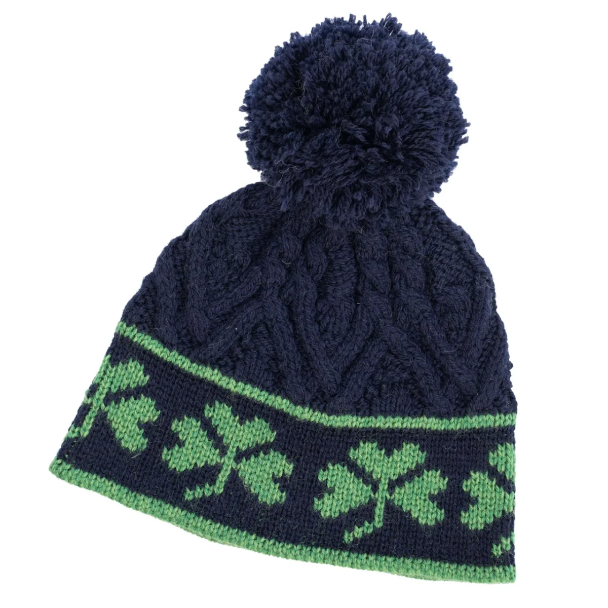 Shamrock Aran Wool Hat - Image 9 | Lily's Pad Studio