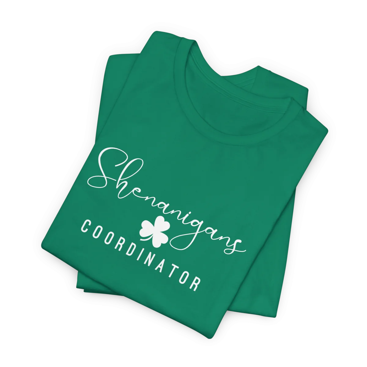 Shenanigans Coordinator Tee – Shamrock St. Patrick’s Day Shirt for Women & Men - Image 6 | Lily's Pad Studio