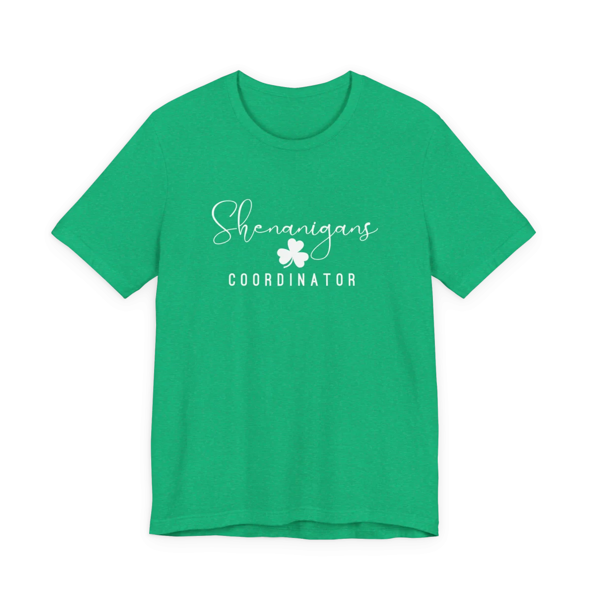 Shenanigans Coordinator Tee – Shamrock St. Patrick’s Day Shirt for Women & Men - Image 2 | Lily's Pad Studio