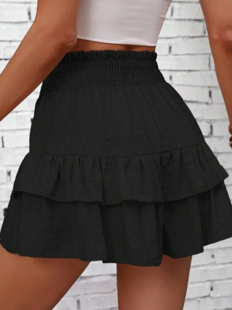 Smocked Layered Shorts - Image 5 | Lily's Pad Studio