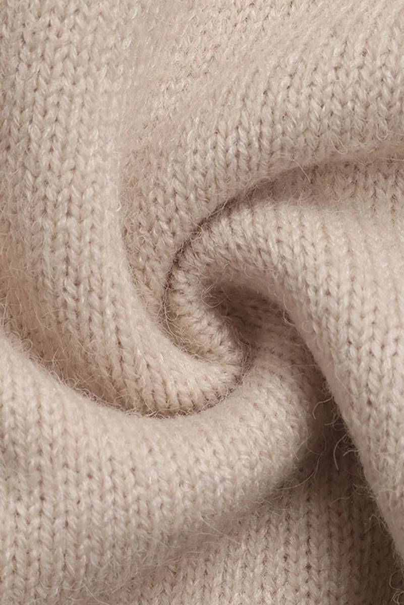 Smoke Gray Heart Print Lace Splicing V Neck Valentines Sweater - Image 7 | Lily's Pad Studio