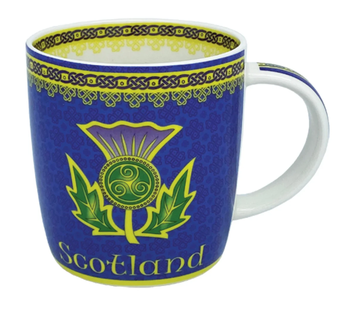 Thistle Spiral Ceramic Mug – Scottish Heritage Design - Image 3 | Lily's Pad Studio