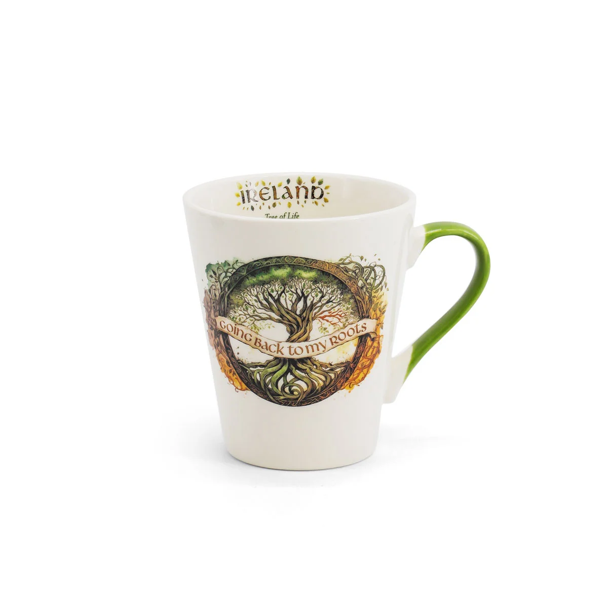 Traditional Celtic Tree of Life China Mug – Heritage Drinkware - Image 3 | Lily's Pad Studio