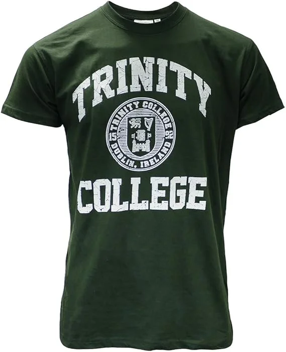 Trinity College Crest T-Shirt Green 100% Cotton - Image 5 | Lily's Pad Studio