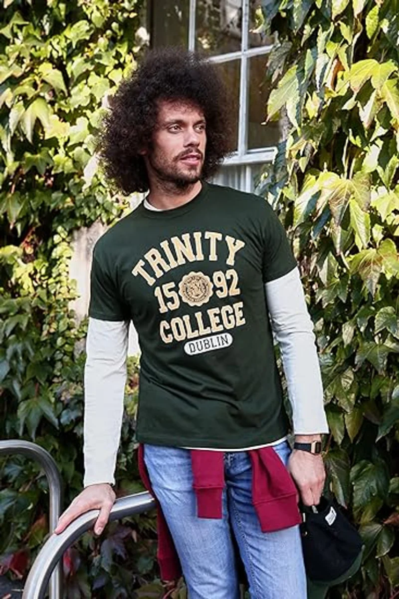 Trinity College Dublin 1592 Bottle Green T-Shirt - Image 2 | Lily's Pad Studio
