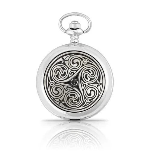 Triple Swirl Celtic Pocket Watch – Irish Celtic Pocket Watch - Image 2 | Lily's Pad Studio