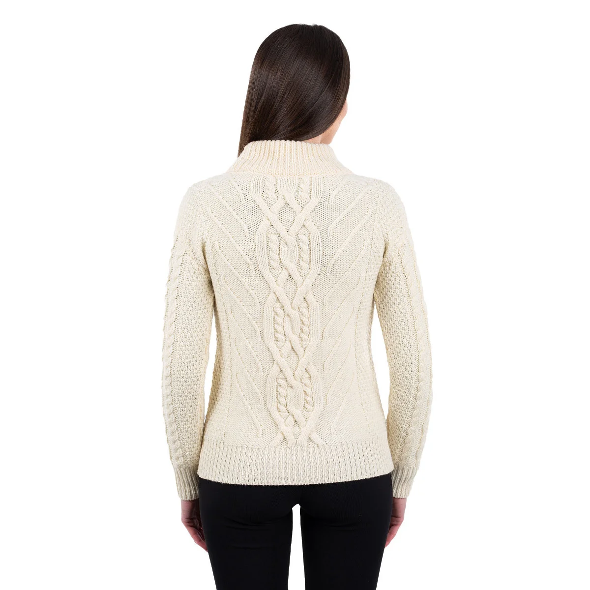 Turtle Neck Cable Sweater - Image 6 | Lily's Pad Studio
