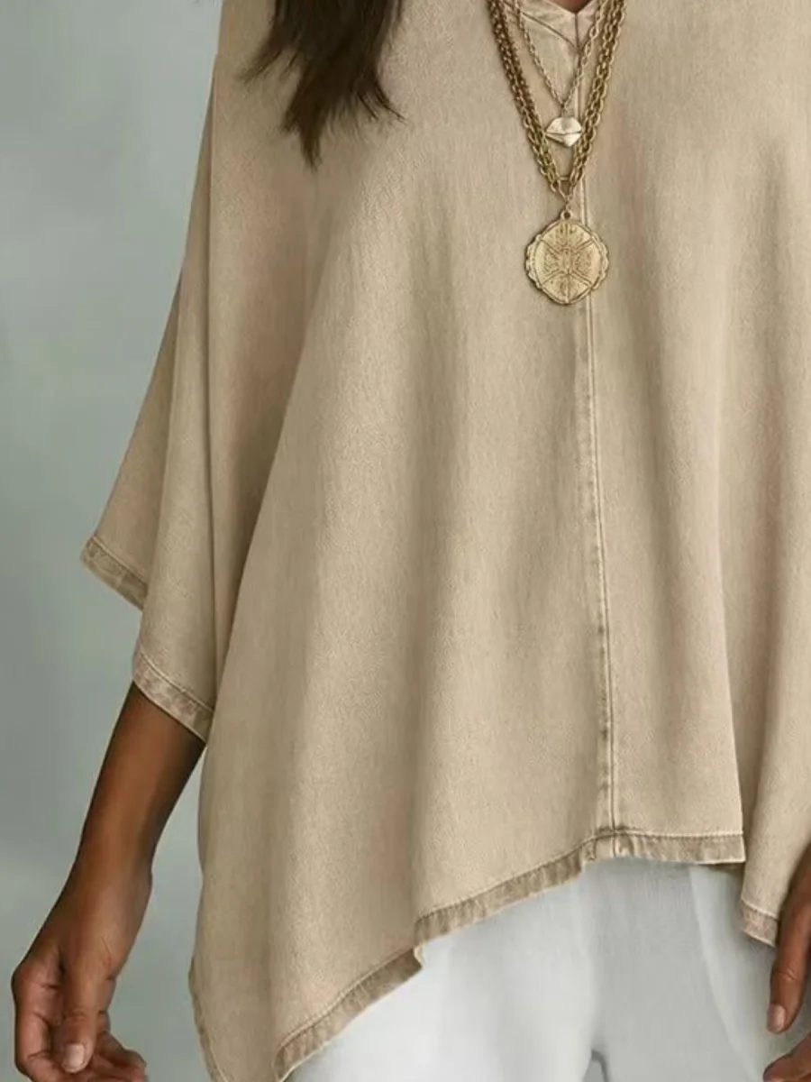 V-Neck Batwing Sleeve T-Shirt - Image 16 | Lily's Pad Studio