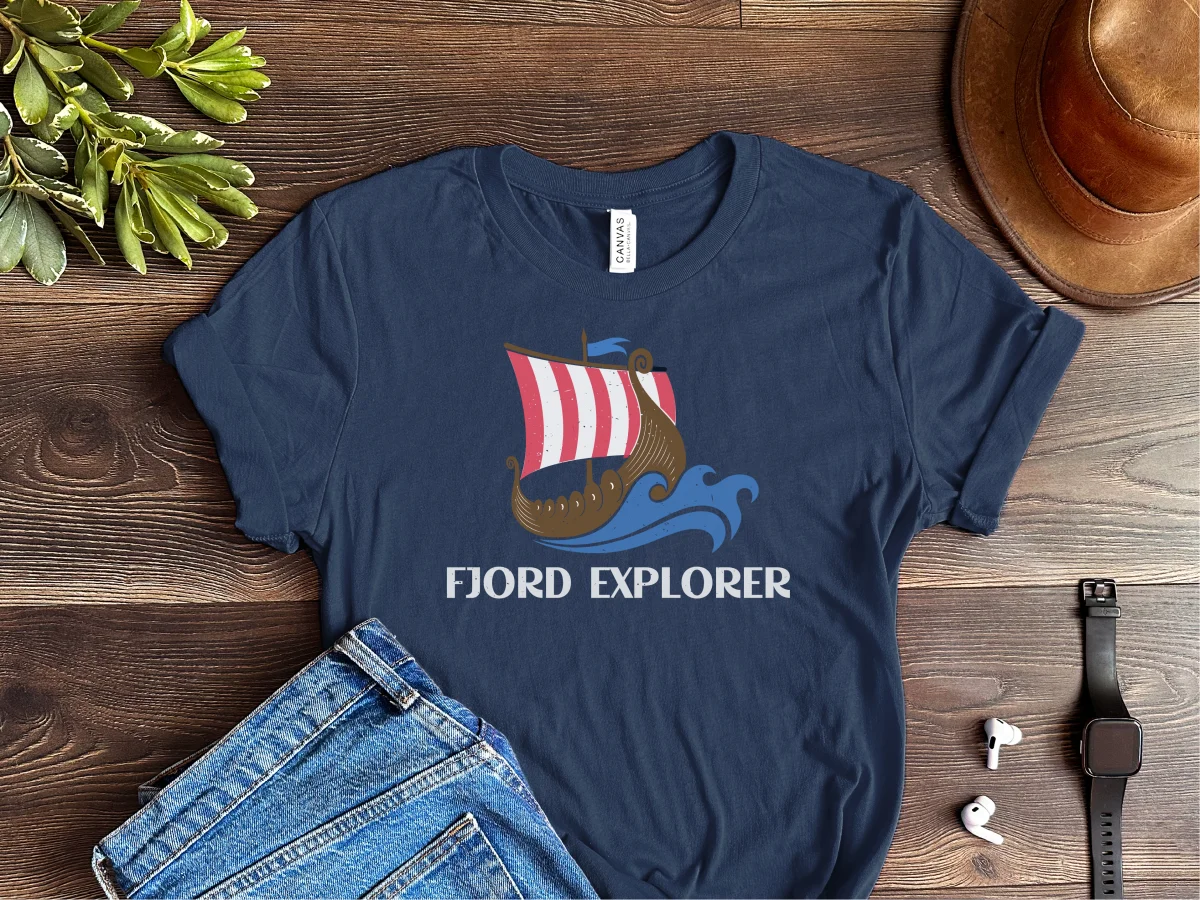 Viking Ship Tee, Norse Mythology T-Shirt, Unisex Graphic Shirt, Vikings Lover Gift, Funny Short Sleeve Top - Image 2 | Lily's Pad Studio