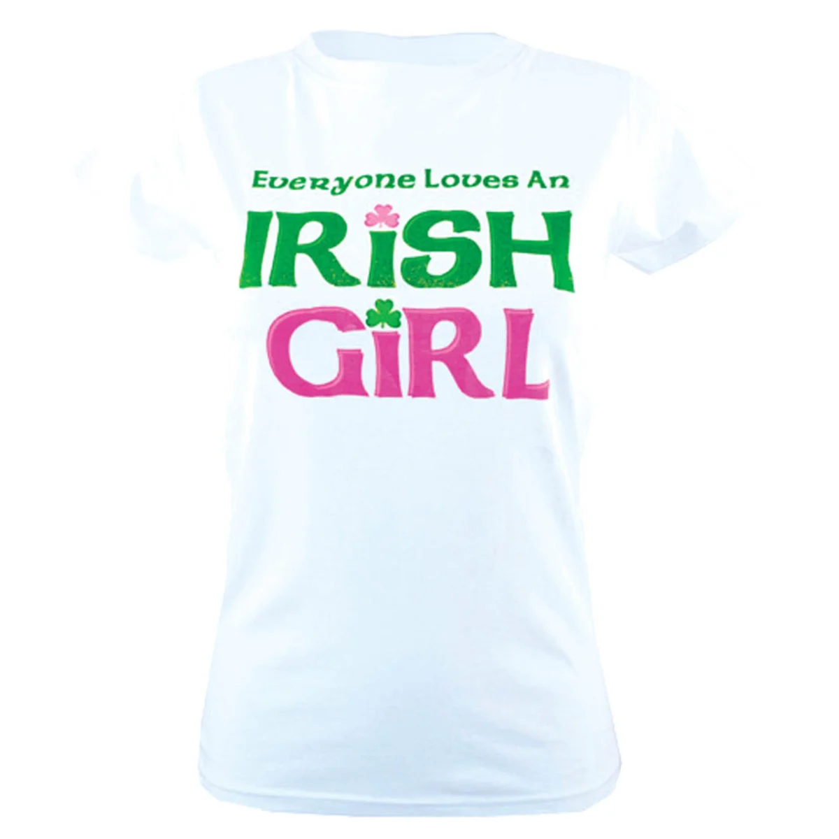 White Everyone Loves an Irish GirlT-Shirt | Lily's Pad Studio