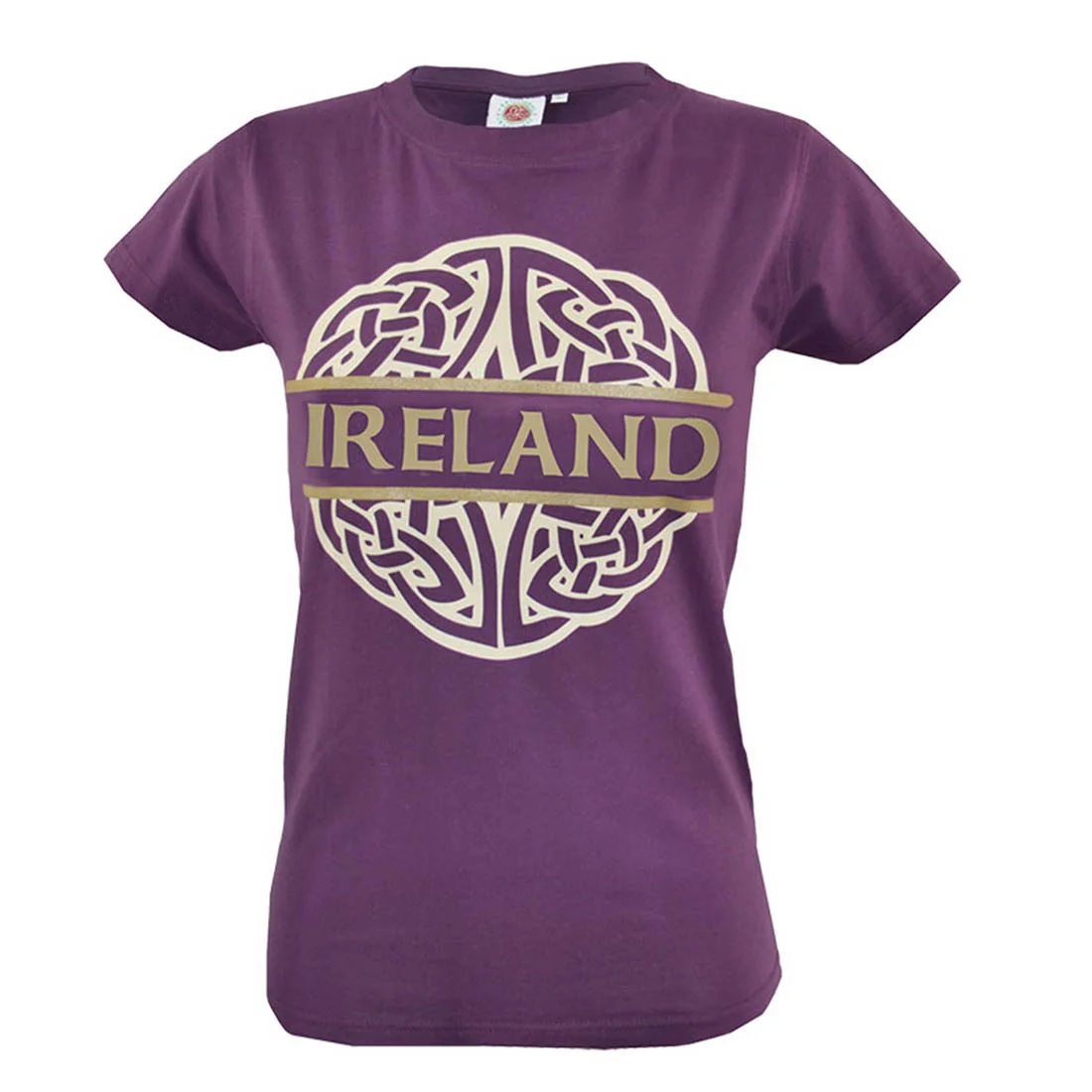 Women's Purple Celtic Knot Ireland T-Shirt - Image 2 | Lily's Pad Studio